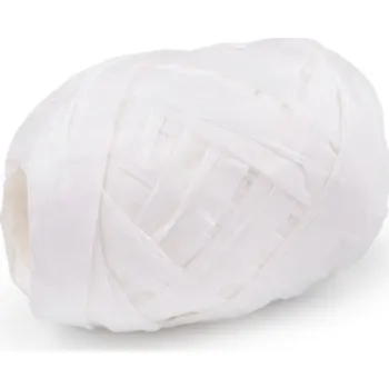 Lýko rafie přírodní, šíře 5-7 mm - bílá (6 ks)