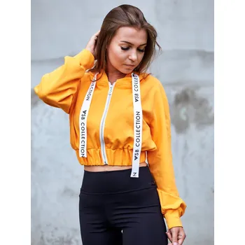 Dámská mikina Crop Top mikina do pasu VSB LEA mango, VELIKOST 2XL/3XL
