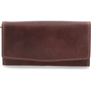Peněženka Dlouhá kožená peněženka Poyem 5215 hnědá