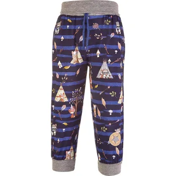 Little Angel tepláky - tm.modrá zvířátka teepee Velikost: 80