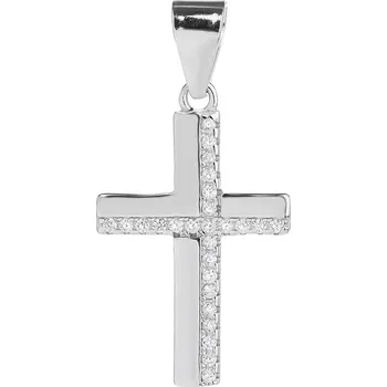 Přívěsek Bealio BEALIO Stříbrný přívěsek ZÁŘIVÝ KŘÍŽ 19 mm 03-12420-2430