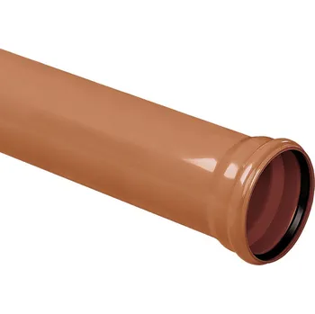 Kanalizační potrubí Trubka kanalizační Wavin PVC-U ML KGEM SN4 DN 250 x 6,2 x 1000 mm, oranžová