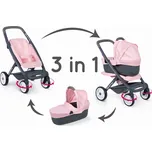 Kombinovaný kočárek Maxi Cosi světle růžový pro panenky