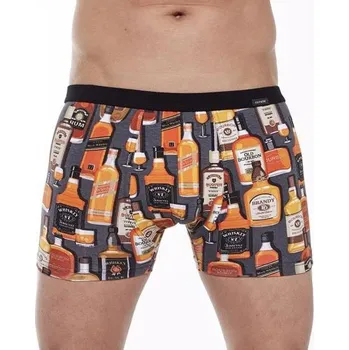 Pánské spodní prádlo Boxerky Cornette Tattoo 280/228 Whiskey 3 Barva: Oranžová, Velikost: M