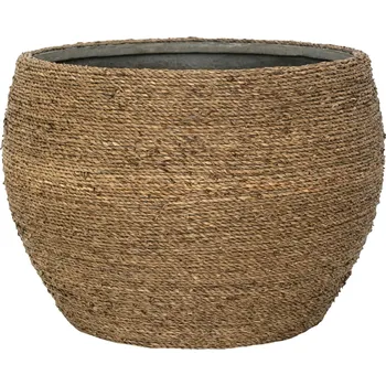 Květináč Abby Straw Grass S - Ø 30 cm / V 21 cm