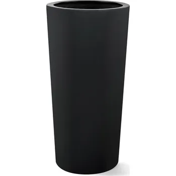 Květináč Argento Vase Black Ø 36 cm / V 68 cm