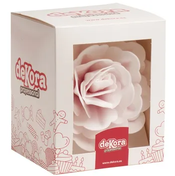 Jedlá dekorace na dort Dekora Professional Cukrový jedlý květ růže 12,5 cm