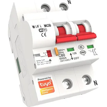 Jistič PST MCB 2P - Chytrá domácnost Tuya Smart - modulární jistič s Wifi připojením, 16A, AC 230V