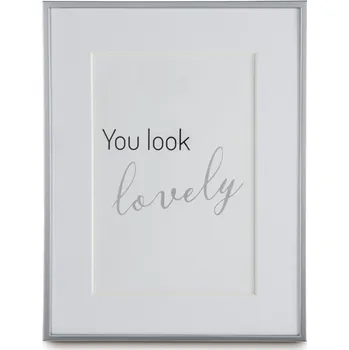 Rám na obraz Hama portrétový rámeček SASSY, 13x18 cm, stříbrná lesklá