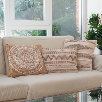 Dekorativní polštářek Jutový dekorační polštář