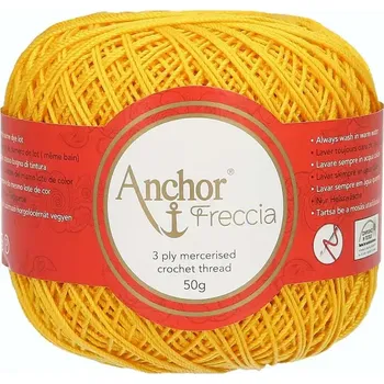 Příze Anchor Freccia 12 - 8298 Slunečnicová (Háčkovací příze Anchor Freccia 12 - 8298 Slunečnicová)