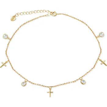 Řetízek Zlatnictví Helios Řetízek na kotník pozlacené stříbro