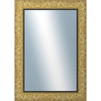 Zrcadlo DANTIK - Zarámované zrcadlo - rozměr s rámem cca 50x70 cm z lišty PRAHA zlatá (2752)