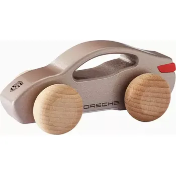PORSCHE Wooden Car Taycan Autíčko ze dřeva béžová (Dřevěné autíčko pro nejmenší fanoušky)