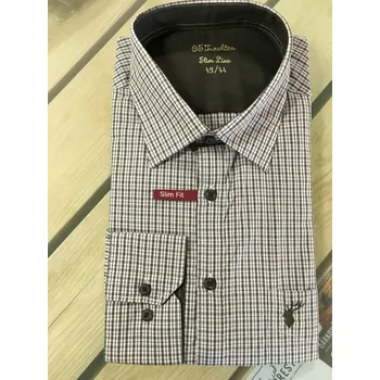 Pánská košile Košile pánská Slim Fit dlouhý rukáv (3522) 39/40