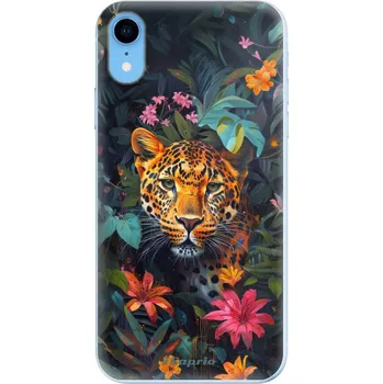 Pouzdro na mobilní telefon Odolné silikonové pouzdro iSaprio - Flower Jaguar - iPhone XR