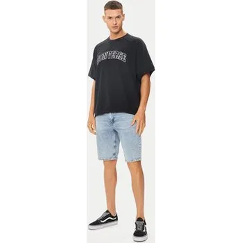 Pánské tričko Converse T-Shirt M Retro Chuck Ss Crew 10026428-A01 Černá Regular Fit L