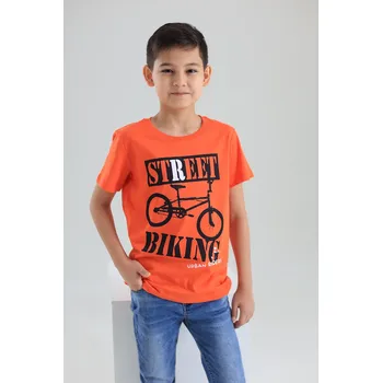 Chlapecké tričko Chlapecké tričko Street - oranžová 128
