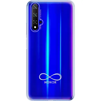 Odolné silikonové pouzdro iSaprio - čiré - Infinity - Huawei Honor 20