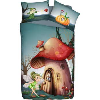 Povlečení Set dětského povlečení pro holčičky - Víla a Lesní království