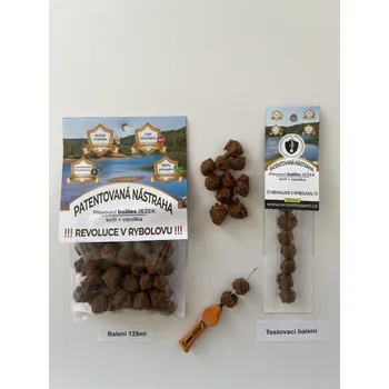 Boilies Patented Baits plovoucí boilie Ježek Krill + vanilka Velikost: testovací balení