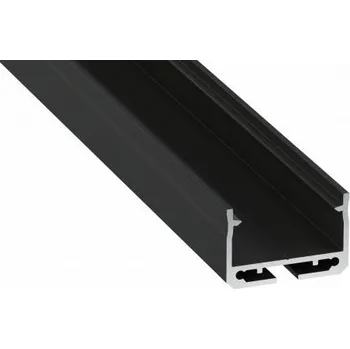 LED lišta LEDLabs Profil LUMINES typ Sileda černě lakovaný 3m