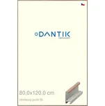 DANTIK rámeček 80x120 | ALU profil 6035 Dýha ořech raw (Plexi Čiré) (Vyrobeno s láskou u nás v DANTIKU)