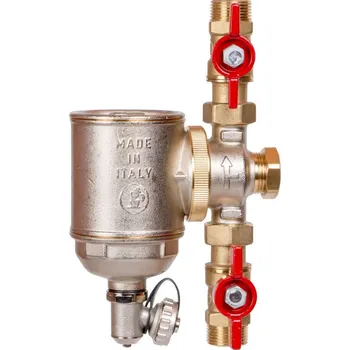 Ochranný vodní filtr Giacomini R146C-S1 Odstředivý odkalovač s magnetickou vložkou - set 2x kulový kohout