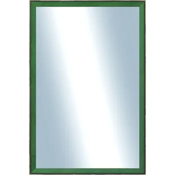 Zrcadlo DANTIK - Zarámované zrcadlo - rozměr s rámem cca 40x60 cm z lišty Inclinata colori zelená (3138)