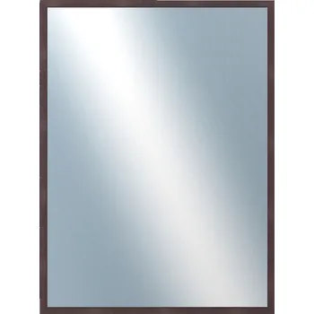 Zrcadlo DANTIK - Zarámované zrcadlo - rozměr s rámem cca 60x80 cm z lišty FC hnědá vysoká (2184)