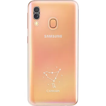 Pouzdro na mobilní telefon Odolné silikonové pouzdro iSaprio - čiré - Kozoroh - Samsung Galaxy A40