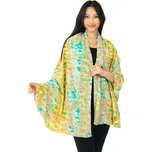 Himalife Maxi šátek Paisley - tyrkysová s limetkou