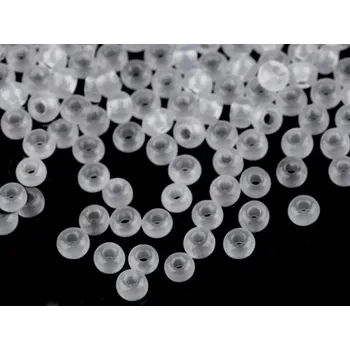 Dětské navlékací korálky Rokajl PRECIOSA - bílá mléčná > (6/0) Ø4,1mm (sáček 20g)