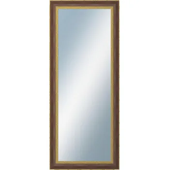 Koupelnový nábytek DANTIK - Zarámované zrcadlo - rozměr s rámem cca 50x120 cm z lišty ZVRATNÁ červenozlatá plast (3069)