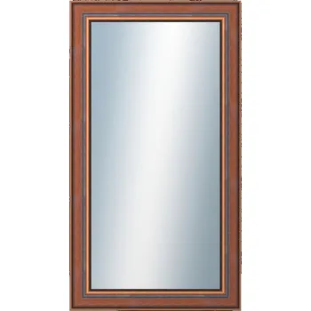 Zrcadlo DANTIK - Zarámované zrcadlo - rozměr s rámem cca 50x90 cm z lišty ANGLIE hnědá (561)