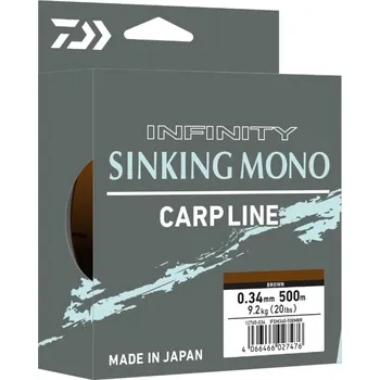 Vlasec Daiwa Infinity Sinking Mono Brown 500m 0,37mm/10,10kg