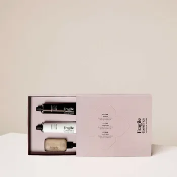 Kosmetická sada Fragile Vlasový rituál ve 3 krocích Glow & Flow & Poise