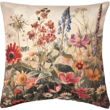 Polštář SCANquilt povlak ART letní květy pestrá 45 x 45 cm