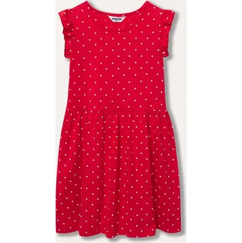 Dívčí šaty Dívčí šaty Dots - červená 134