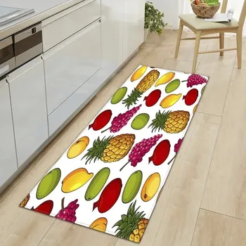 Koberec Kuchyňský protiskluzový koberec s 3D potiskem jahod - 16,60 x 90 cm 24 x 36 palců