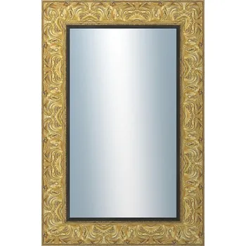 Zrcadlo DANTIK - Zarámované zrcadlo - rozměr s rámem cca 40x60 cm z lišty PRAHA zlatá (2752)