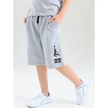 Chlapecké kraťasy Chlapecké kraťasy Active 22 - šedý melanž/černá 158