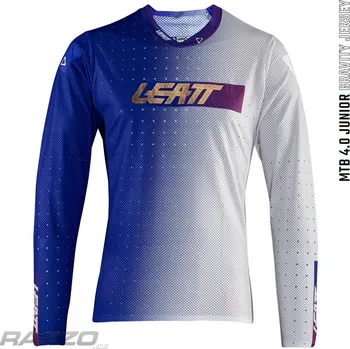 cyklistický dres Dětský dres na kolo Leatt MTB Gravity 4.0 Junior Jersey UltraBlue 2024 KS