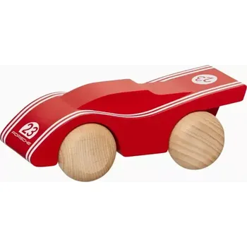 PORSCHE Wooden car 917 Salzburg Autíčko dřevěné červená (Dřevěná hračka pro děti od 3 let.)