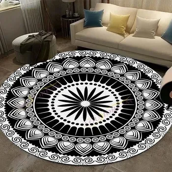 Koberec Vintage mandala kulatý koberec do obýváku - 10,40 cm x 40 cm