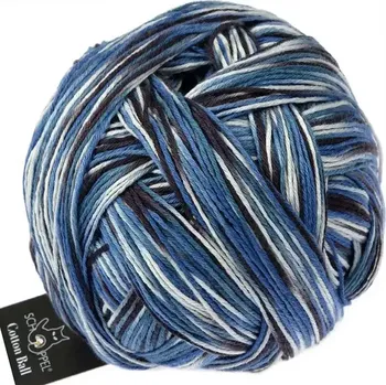Příze Schoppel Wolle Cotton ball 2390 Meer und mehr A (Příze Cotton ball 2390 Meer und mehr A)