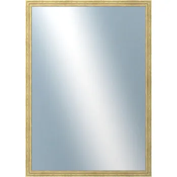 Zrcadlo DANTIK - Zarámované zrcadlo - rozměr s rámem cca 50x70 cm z lišty DEFINO zlatá (2898)