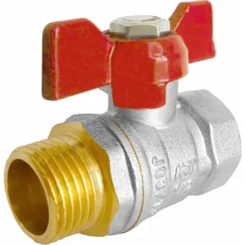 Ventil Vodní ventil, 3/4" vnější a vnitřní závit, krátké rameno.