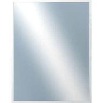 Zrcadlo DANTIK - Zarámované zrcadlo - rozměr s rámem cca 70x90 cm z lišty PERLA bílá lesklá vysoká (2746)