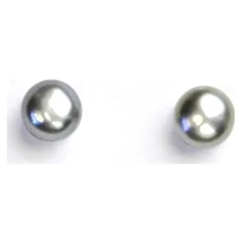 Náušnice Stříbrné náušnice přírodní perla šedá - NŠ1183m (Stříbrné náušnice s přírodní perlou)
